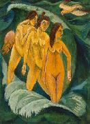Ernst Ludwig Kirchner Three Bathers France oil painting artist